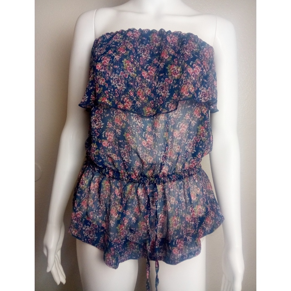Sheer Floral Blouse